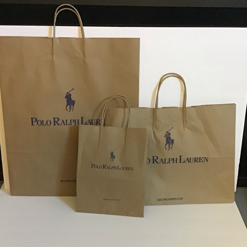 Polo Ralph Lauren shopping bag bundle